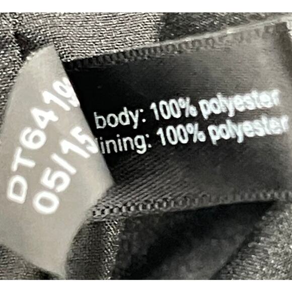 The Limited Dress M Black White 3/4 Sleeves All Over Print Back Zip Knee Length - Picture 7 of 7